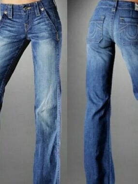 TRUE RELIGION SAMMY SLANT POCKET TROUSER BOOTCUT JEANS